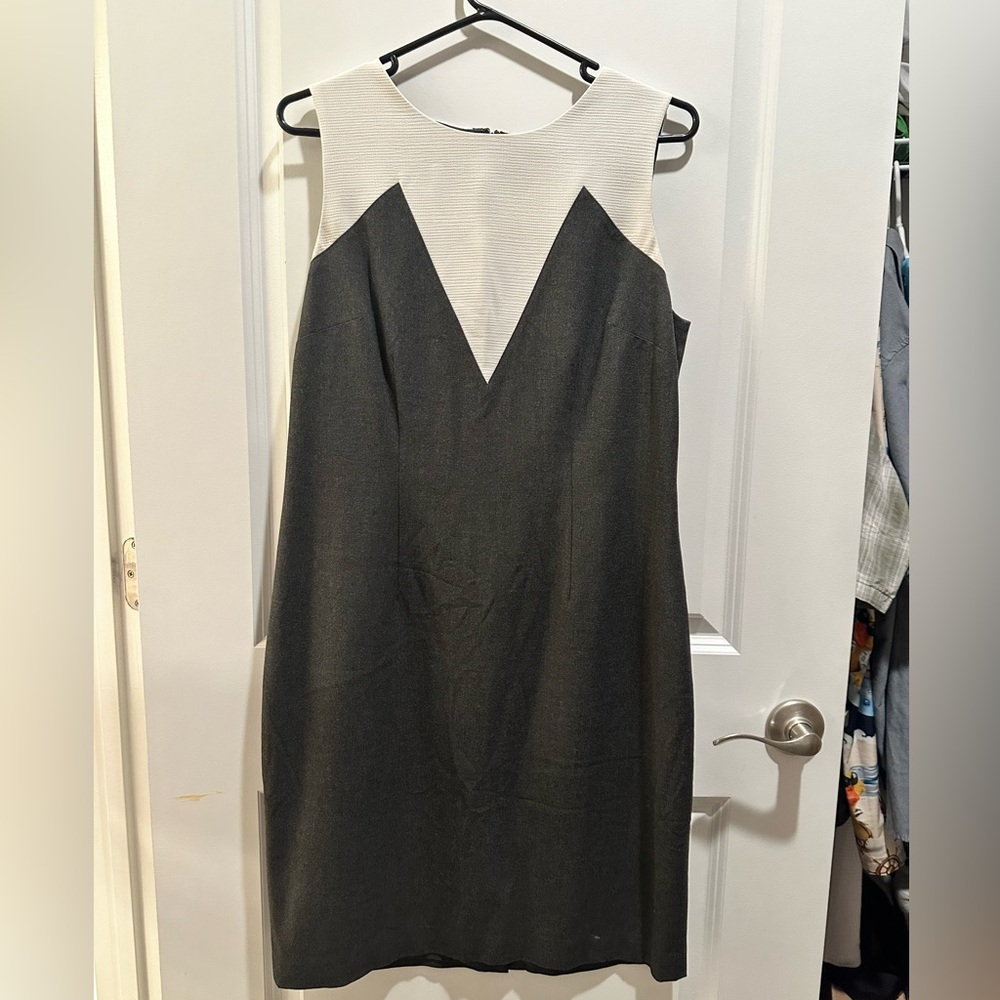 Gray/white Ann Taylor Dress